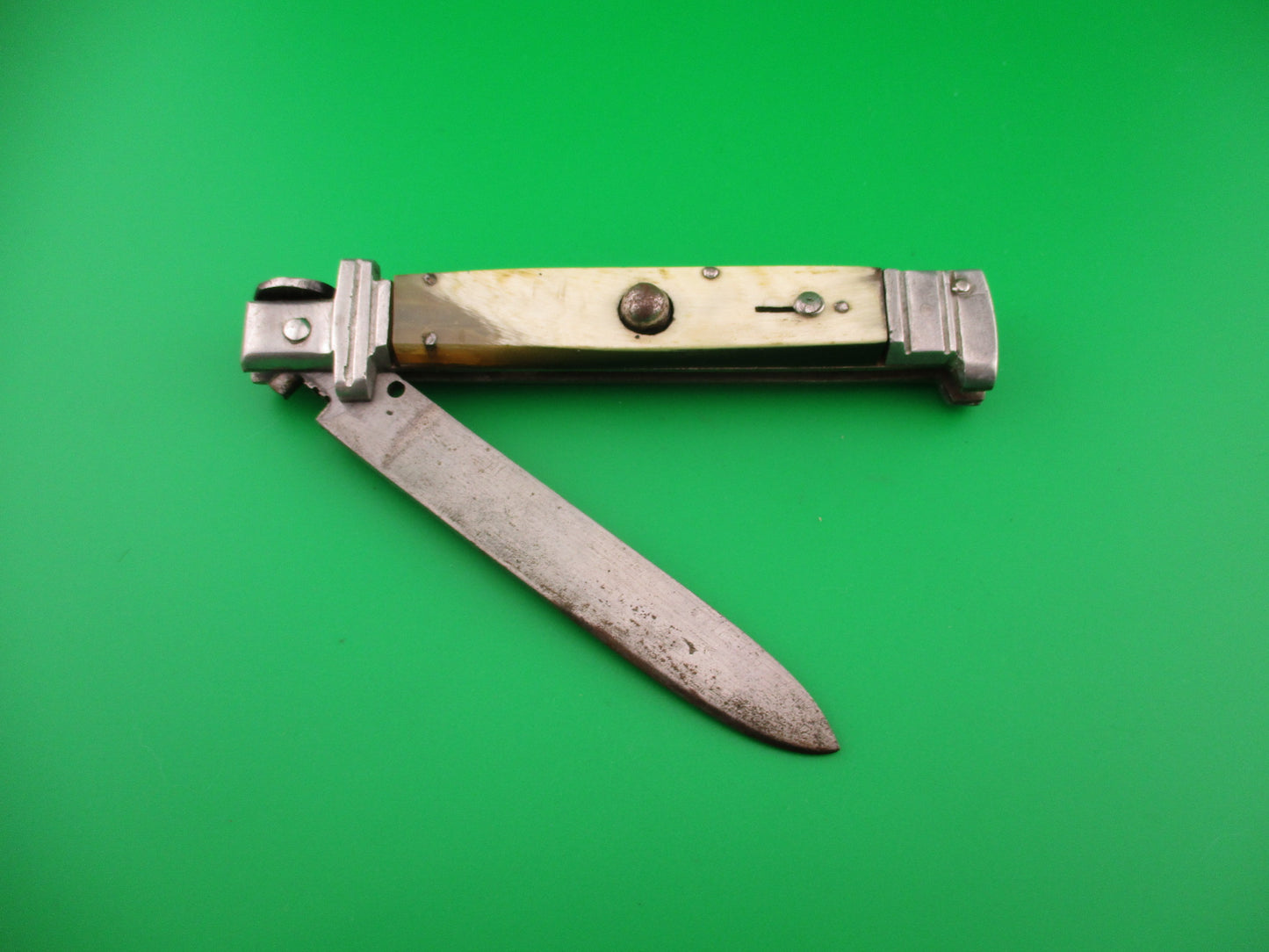 Mexican Picklock 25cm vintage hand made Aluminum bolster automatic knife