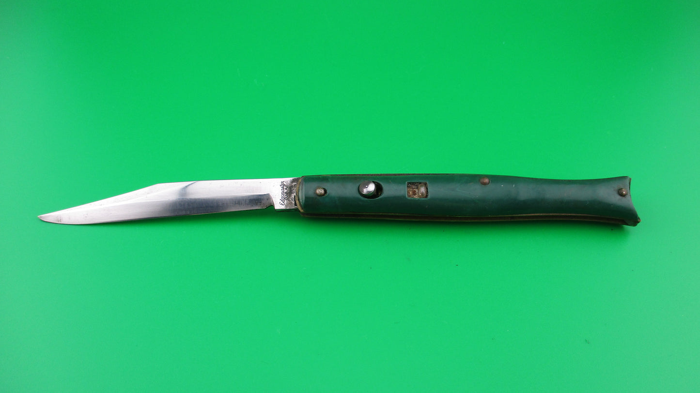 Edgemaster Fishtail Green 1950s American switchblade knife