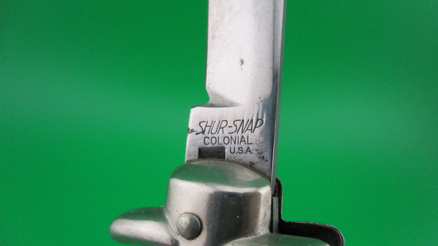 z Colonial SHUR-SNAP Early Barbershop bowtie switchblade knife