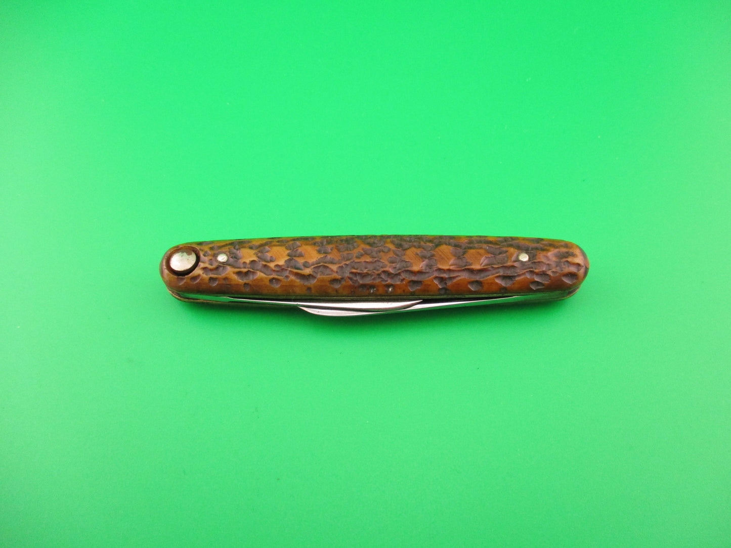 Press Button Knife Co Medium double bone switchblade knife model 100