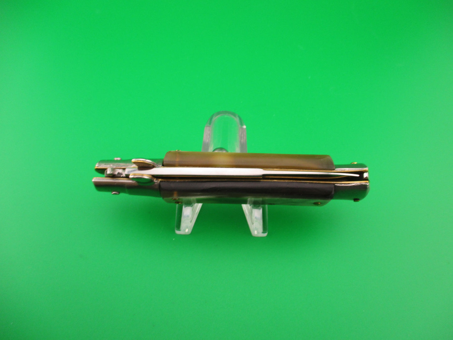 MANIAGO ITALY 18cm Italian Picklock Horn Stiletto automatic knife Red Dot