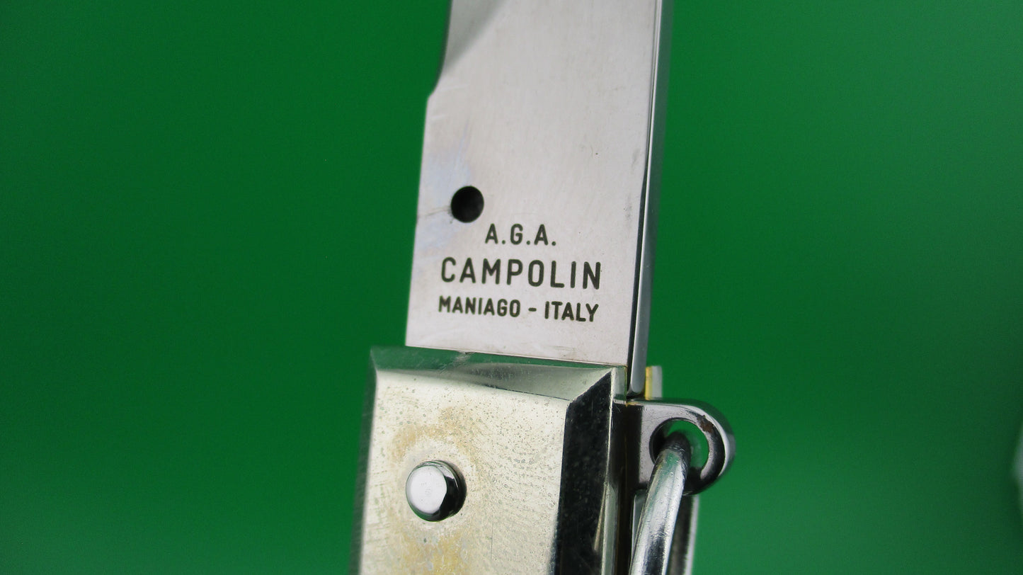 AGA CAMPOLIN 30cm Sicilian Ring Pull Stag automatic knife