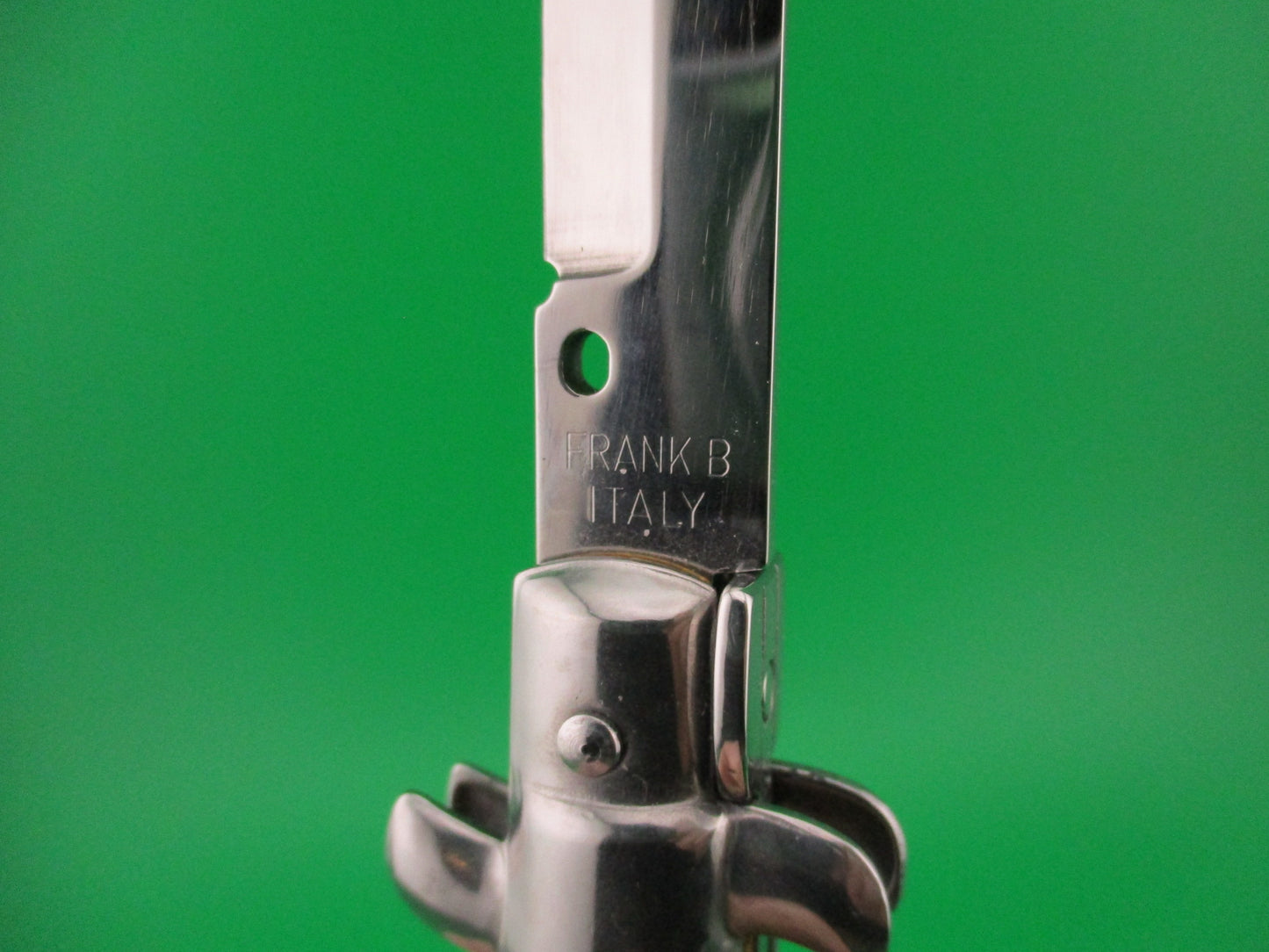 FRANK B ITALY 28cm Italian Bayonet Honey& Cream Horn swivel bolster automatic knife