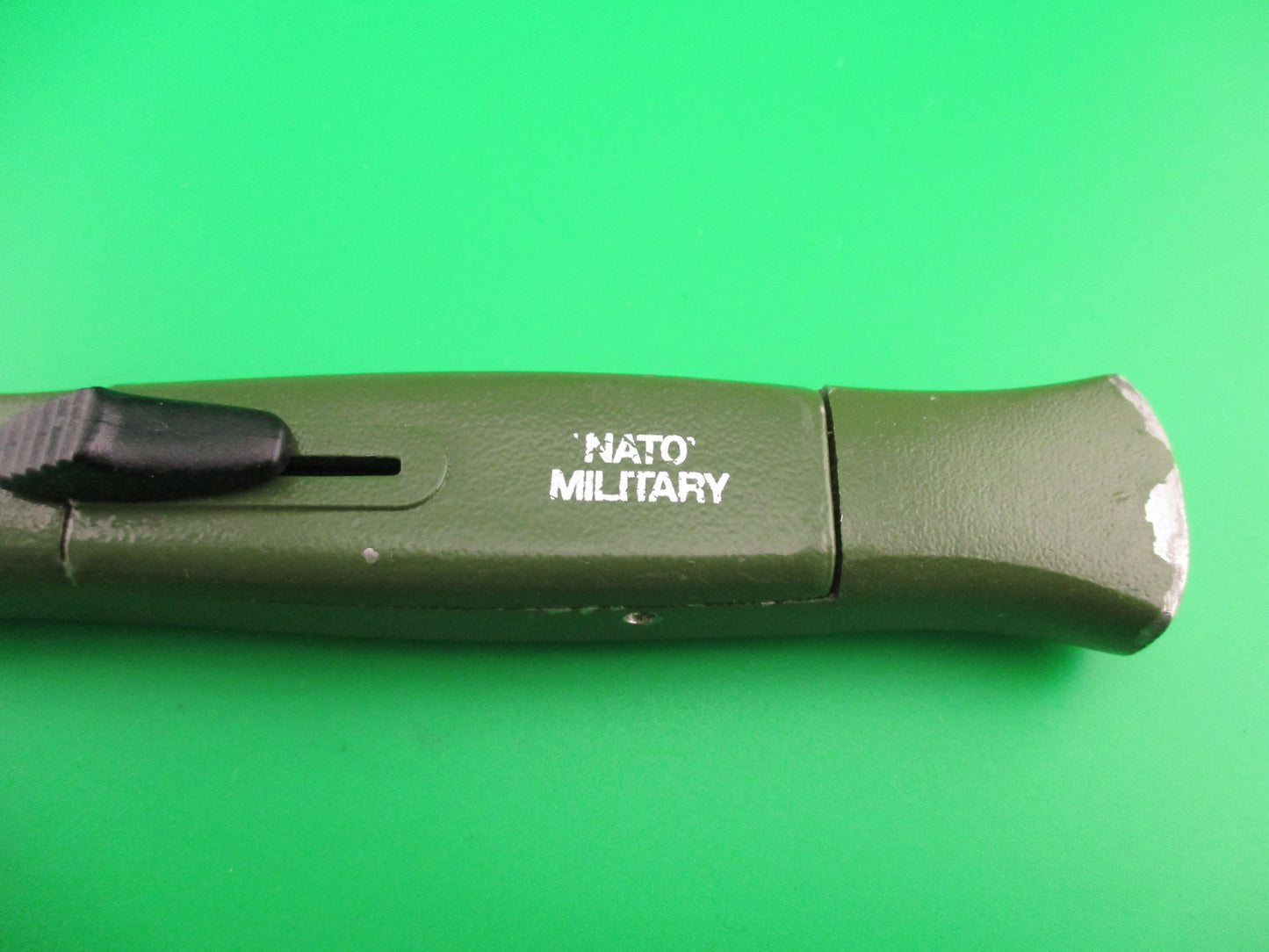 Rostfrei 21cm NATO MILITARY Green OTF DA vintage automatic knife