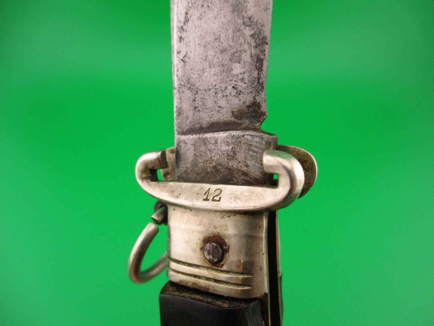 M I TALY INOX 20cm Italian Ring Pull Shellpuller Camper vintage 1950s automatic knife