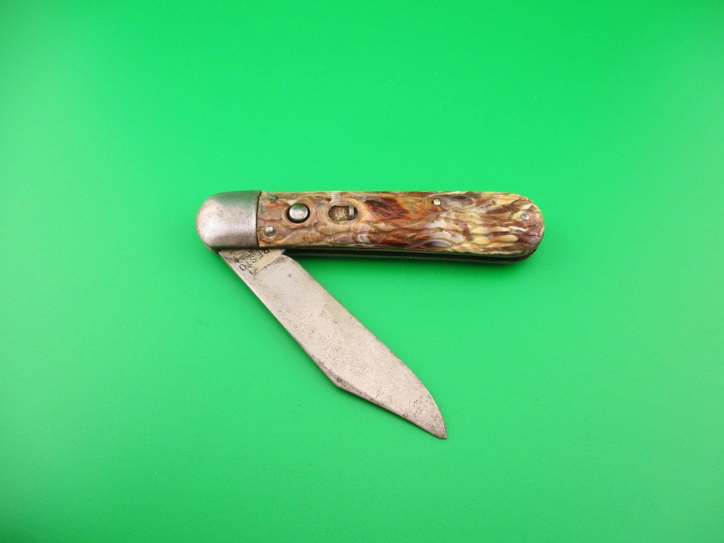 PRESTO Scout Brain Wormgroove model 1000 Vintage 1940s automatic knife