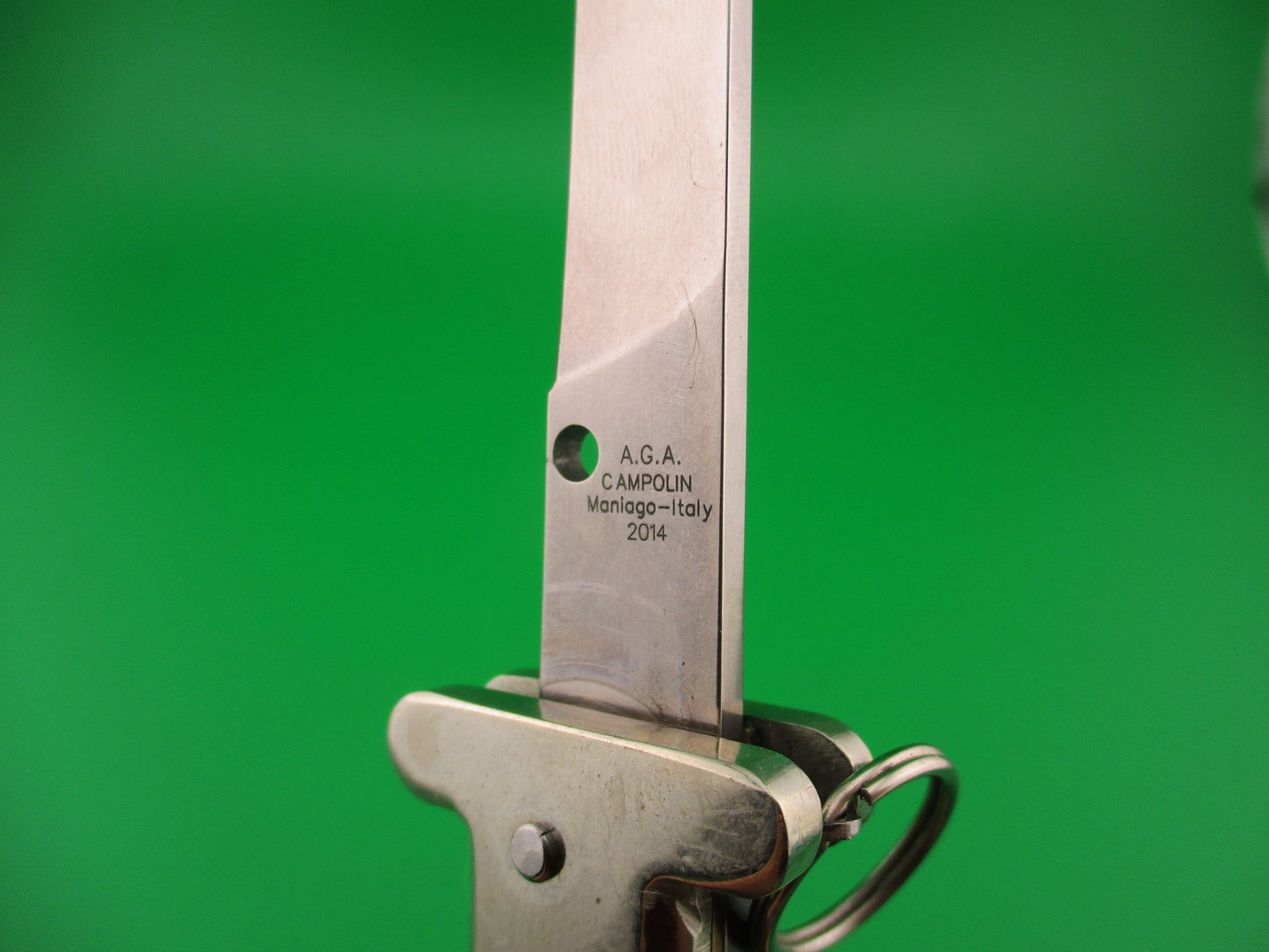 AGA CAMPOLIN 22cm Italian Francese Ringpull  horn automatic knife 2014