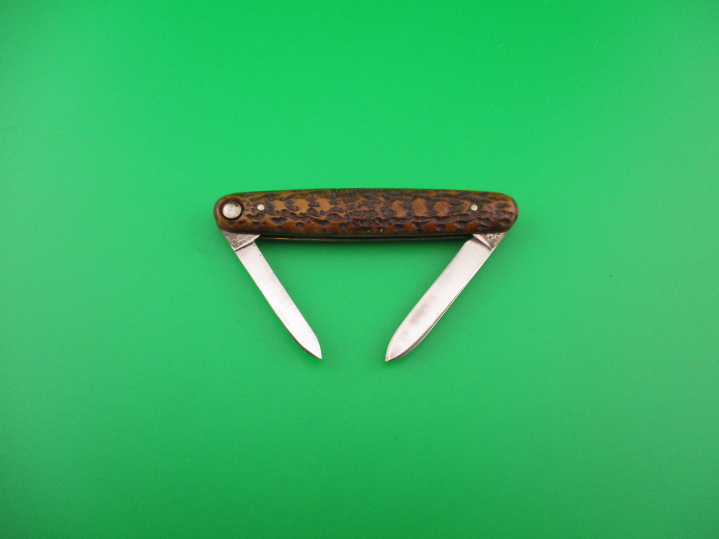 Press Button Knife Co Medium double bone switchblade knife model 100