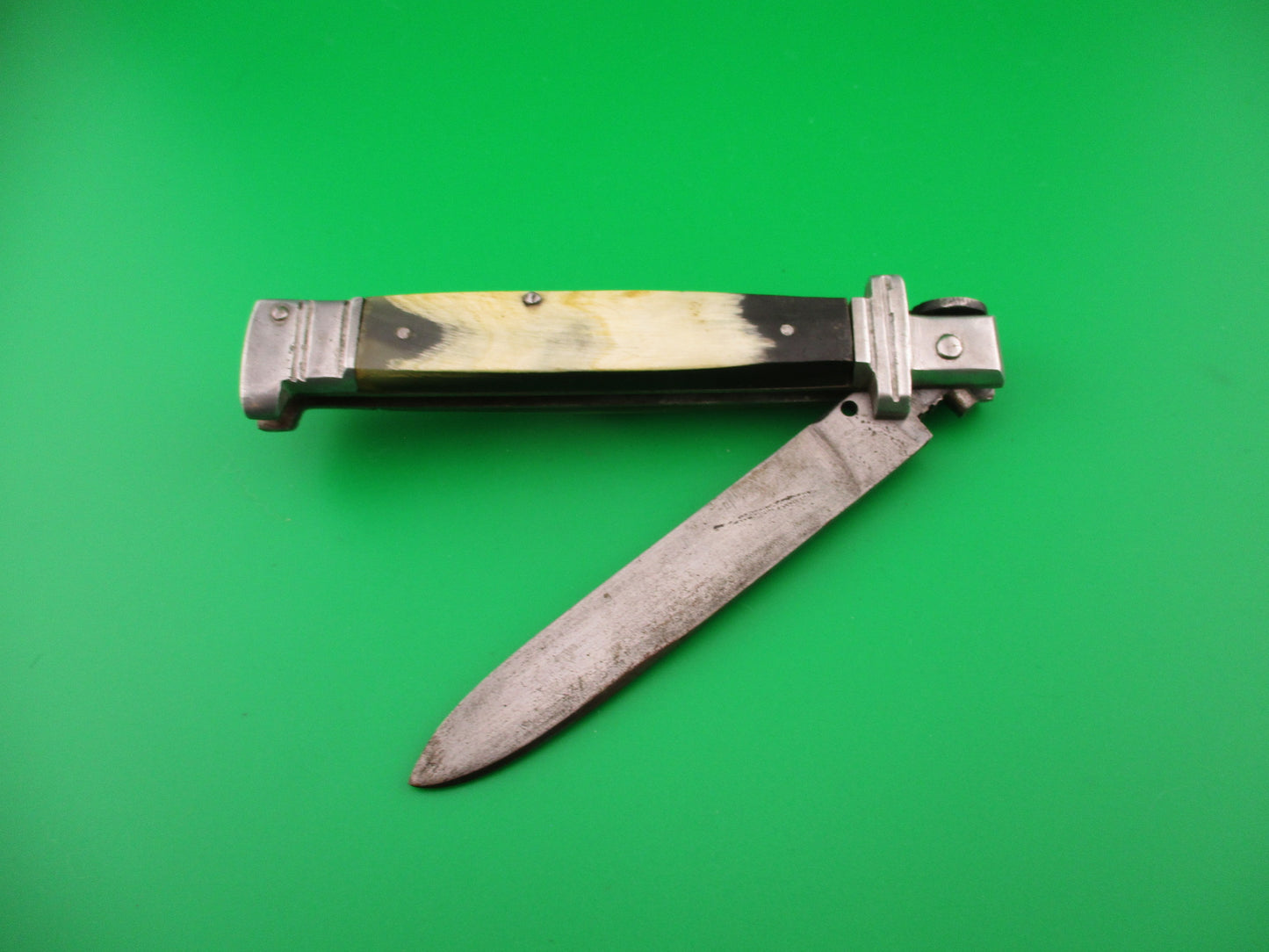 Mexican Picklock 25cm vintage hand made Aluminum bolster automatic knife