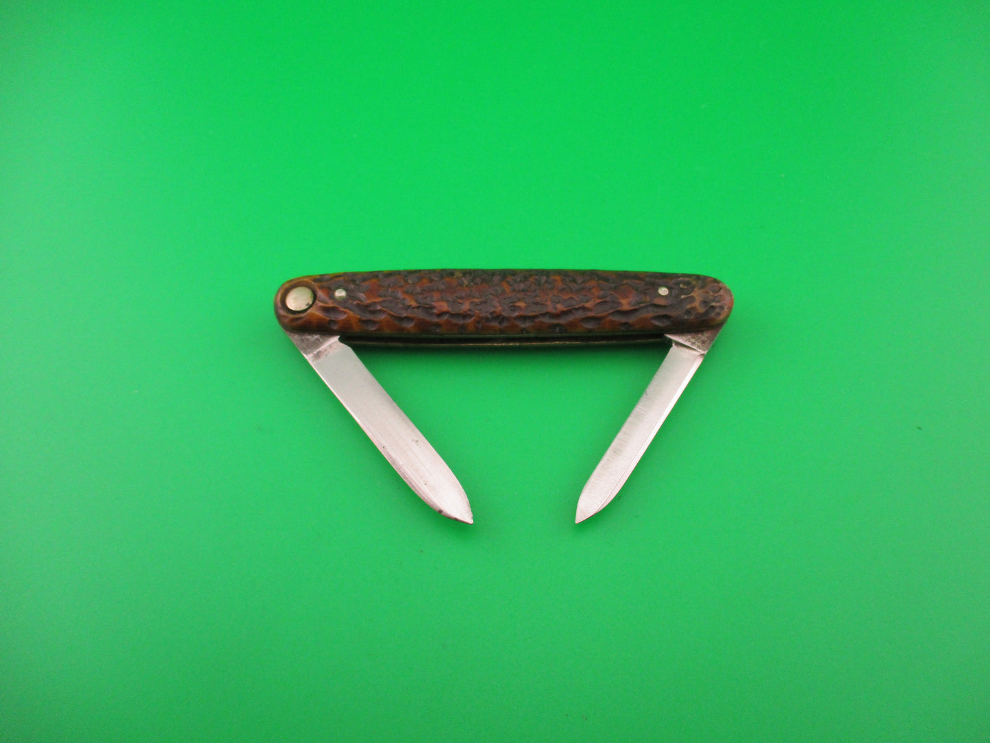 Press Button Knife Co Medium double bone switchblade knife model 100