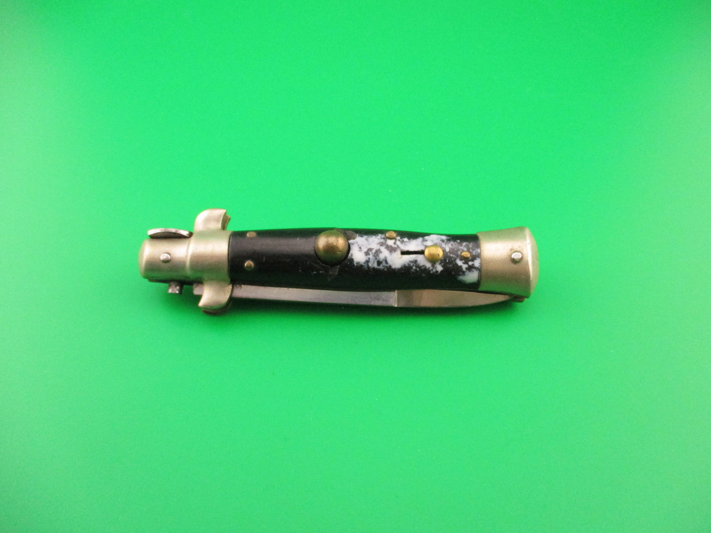 STAINLESS STEEL 17cm Japanese Picklock Bayonet blade vintage 1960s automatic knife