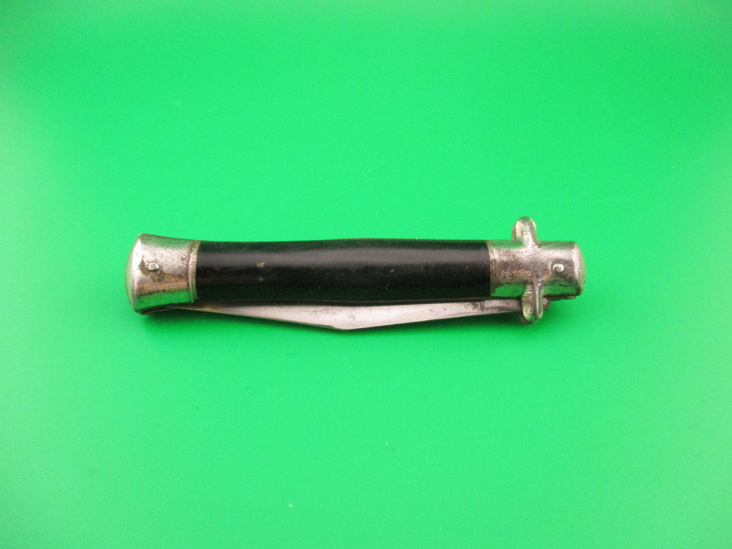 BREVETTO 74425 18cm Italian Black Tourist vintage automatic knife