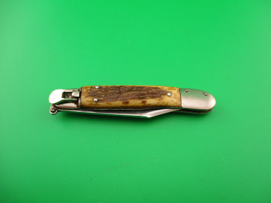 Garrido Toledo 15cm Spanish Stag Lever vintage Souvenir automatic knife