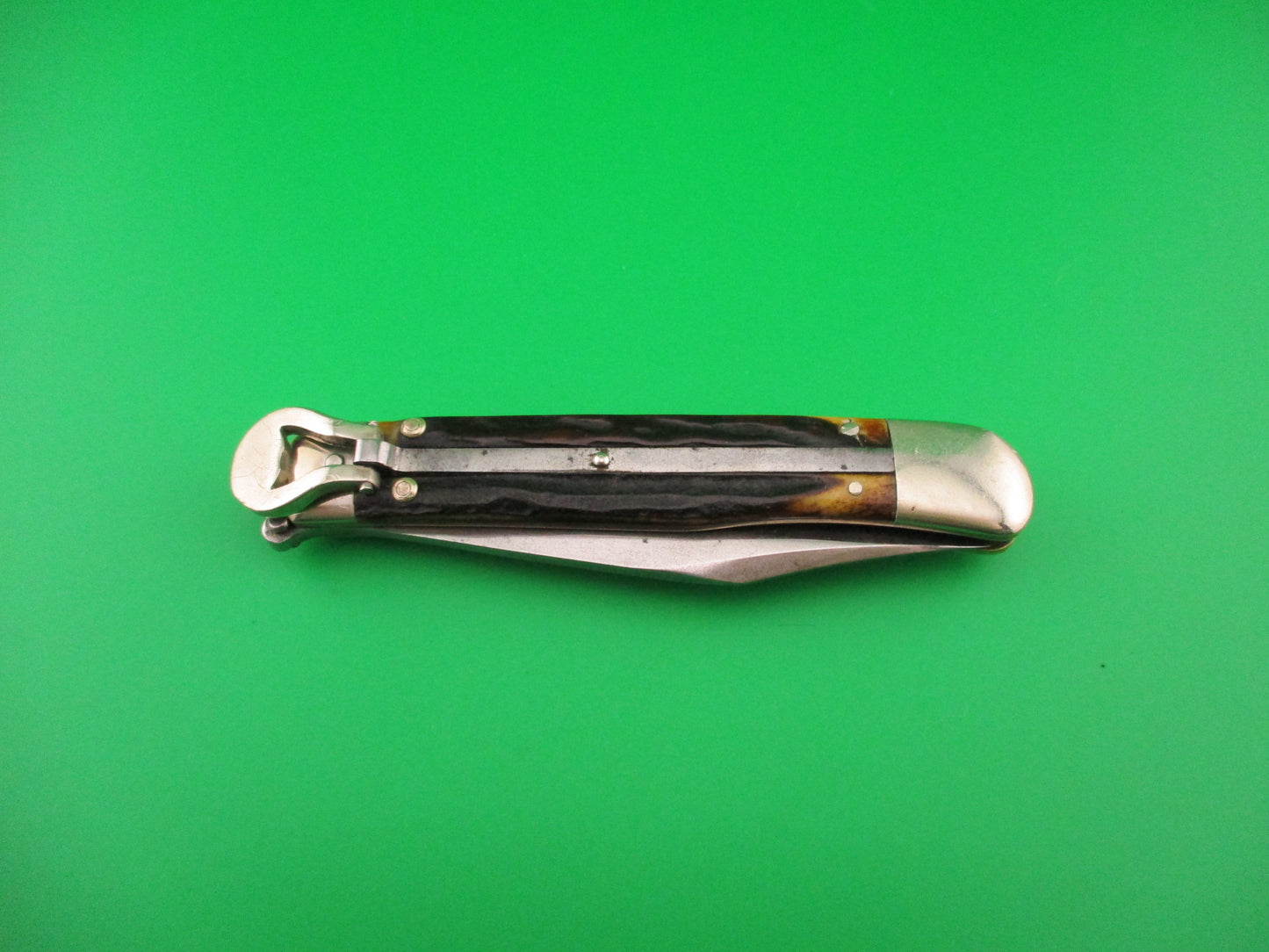 UNION CUT CO OLEAN NY USA Antique Teardrop Lever automatic knife nice