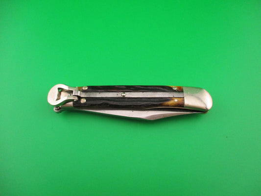 UNION CUT CO OLEAN NY USA Antique Teardrop Lever automatic knife nice