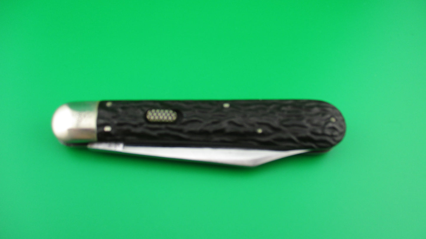 Flylock Hunter 11000 Large Single Black Wormgroove switchblade knife