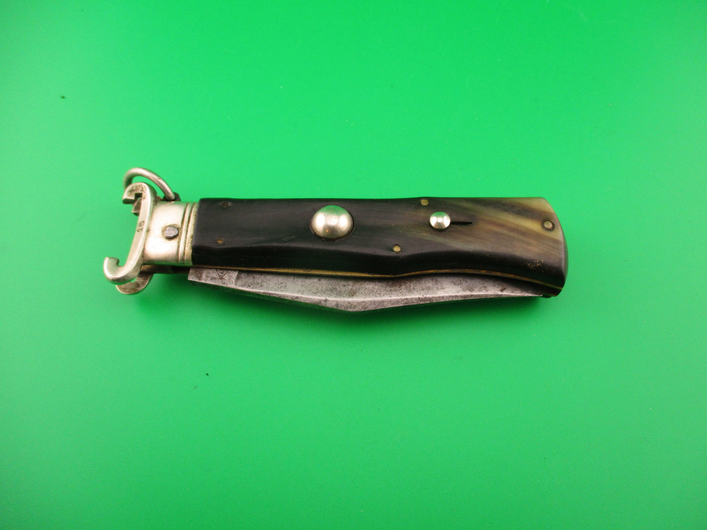M I TALY INOX 20cm Italian Ring Pull Shellpuller Camper vintage 1950s automatic knife