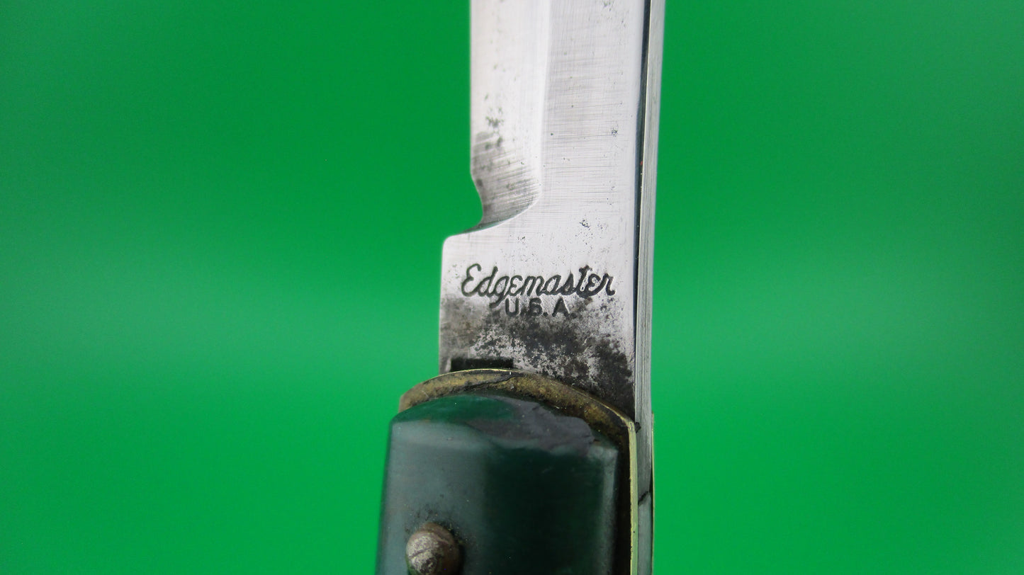 Edgemaster Fishtail Green 1950s American switchblade knife