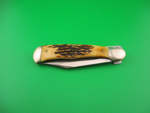 JAEGER BROS MARINETTE, WIS Stag Vintage Automatic knife Aerial Knife Co