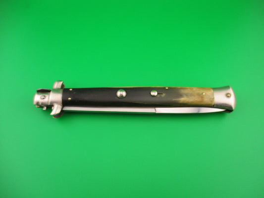 M ITALY INOX 33cm Italian Picklock Horn Vintage 1950s automatic knife