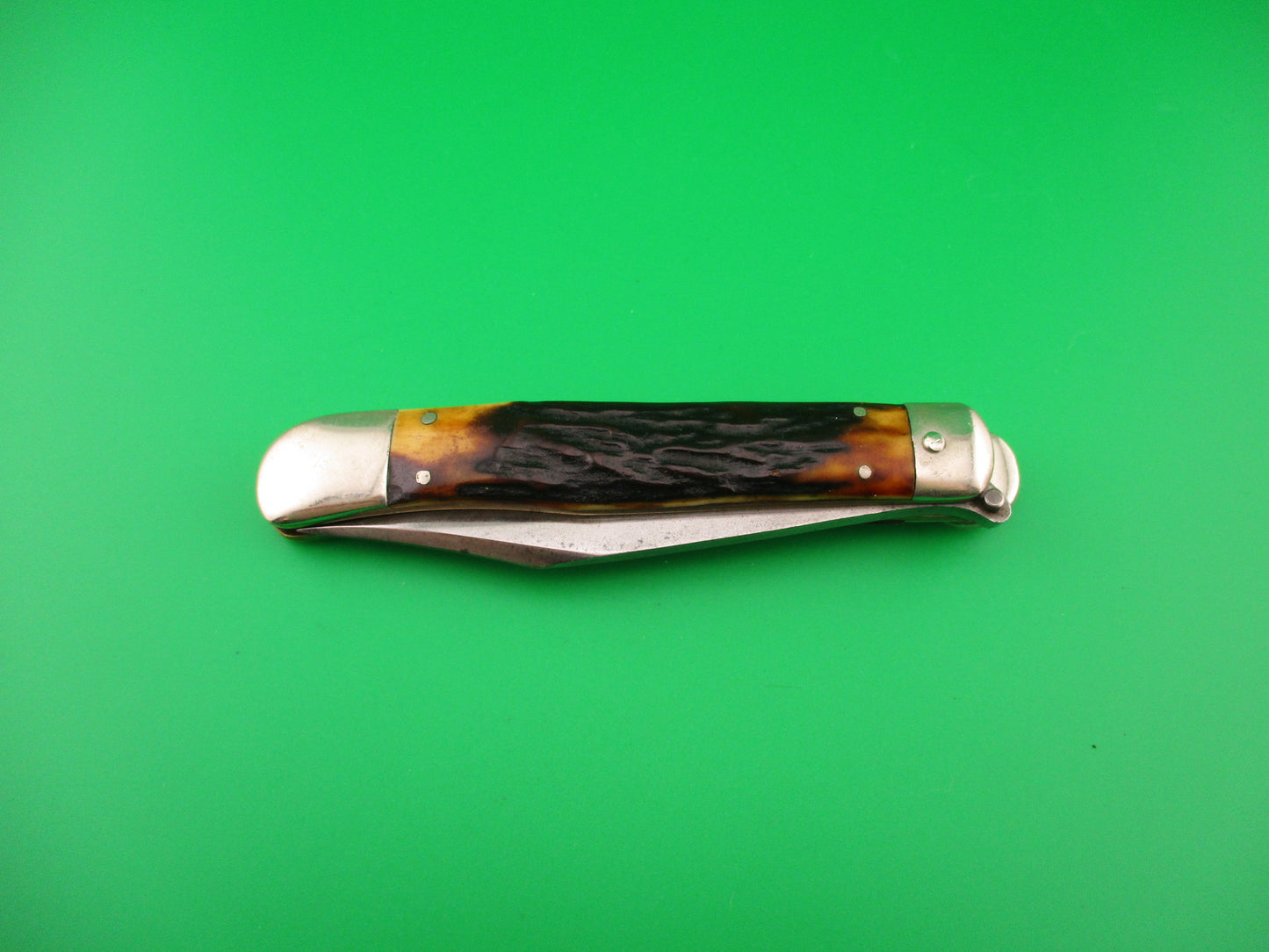 UNION CUT CO OLEAN NY USA Antique Teardrop Lever automatic knife nice