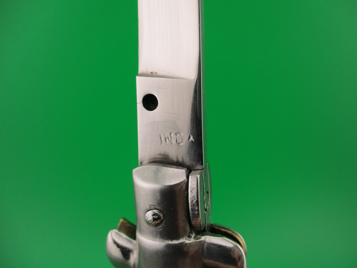 INOX 28cm Italian Swivel bolster 1980s vintage automatic knife