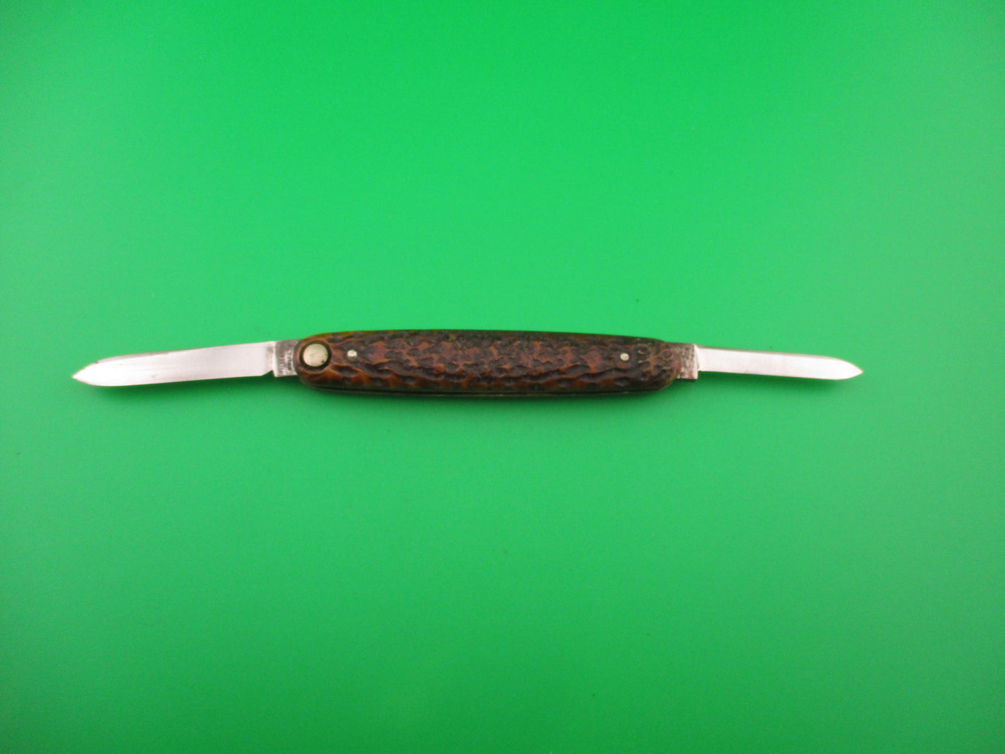 Press Button Knife Co Medium double bone switchblade knife model 100