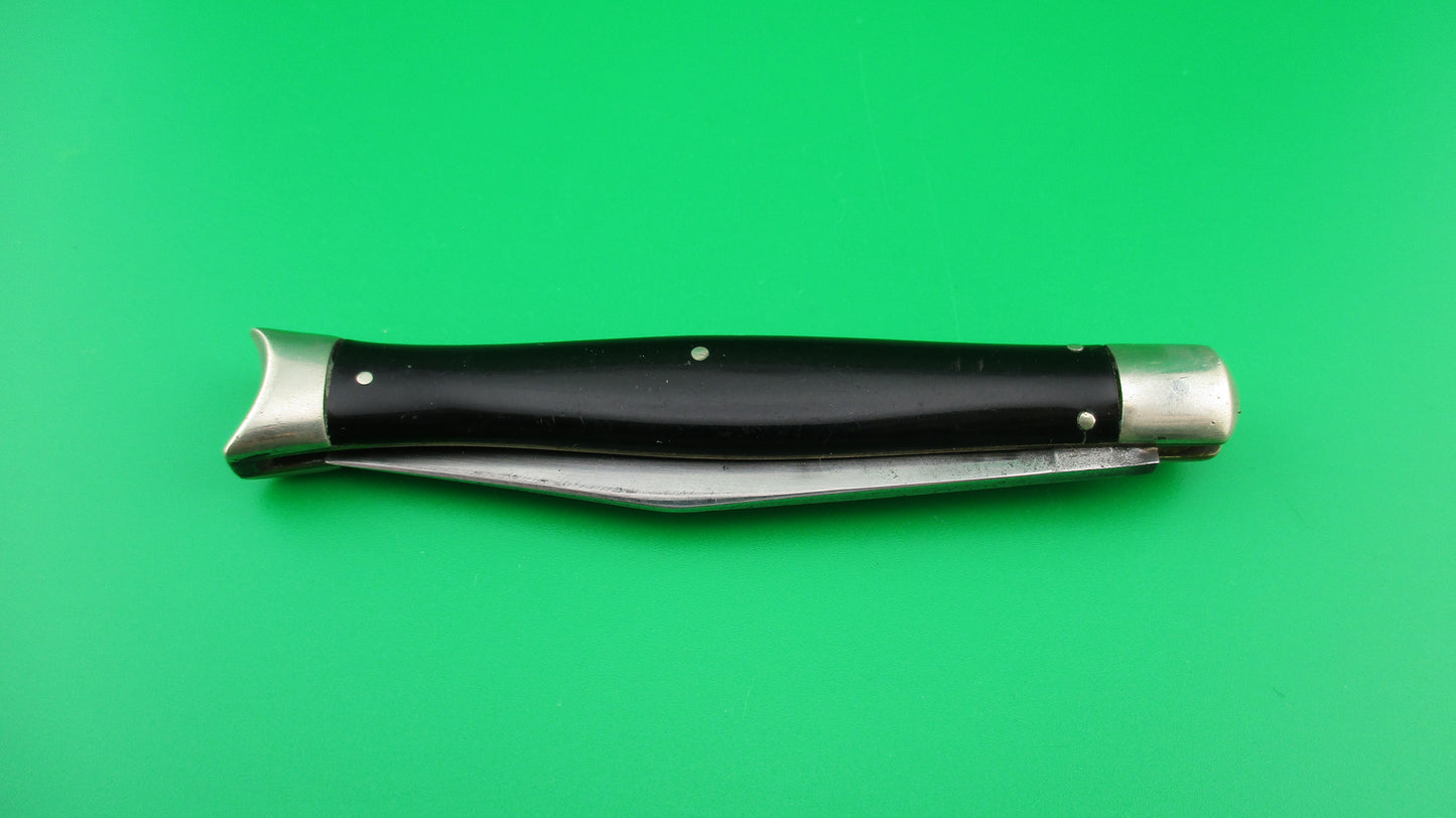 Schrade Cut Co Fishtail Black Vintage 1940s Switchblade knife