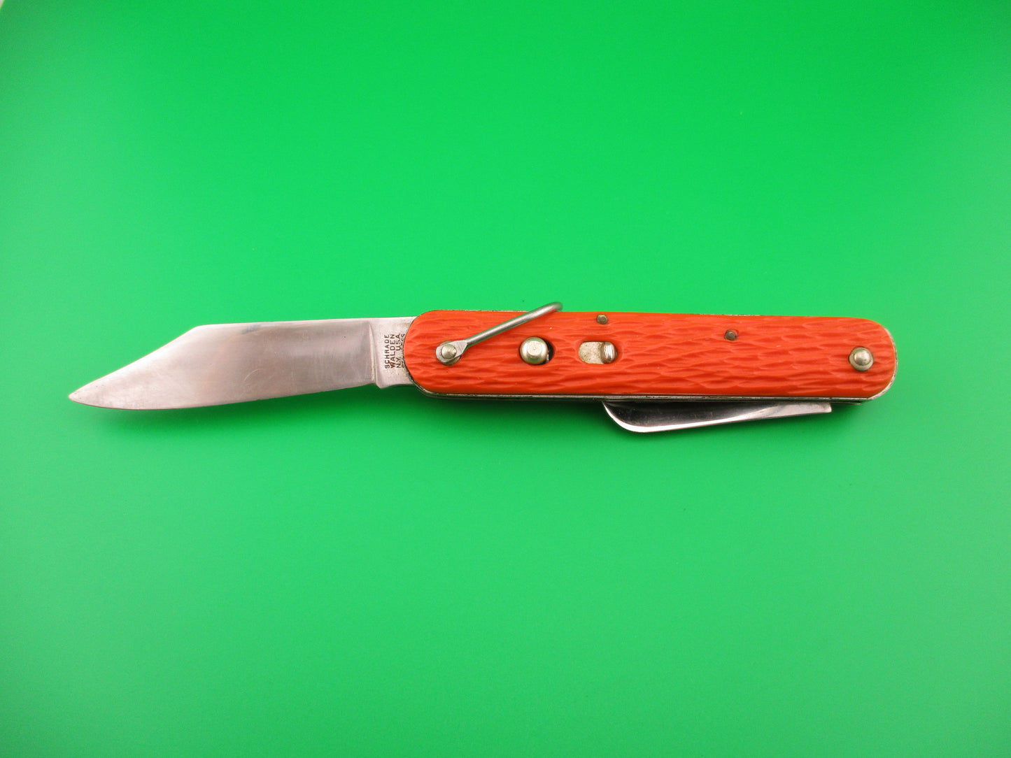 Schrade Walden vintage MC1 Orange military paratrooper switchblade