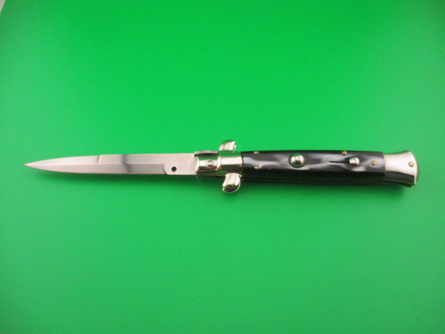 ITALY INOX 22cm Italian Swivel bolster Imitation horn automatic knife