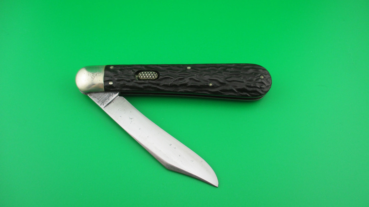 Flylock Hunter 11000 Large Single Black Wormgroove switchblade knife