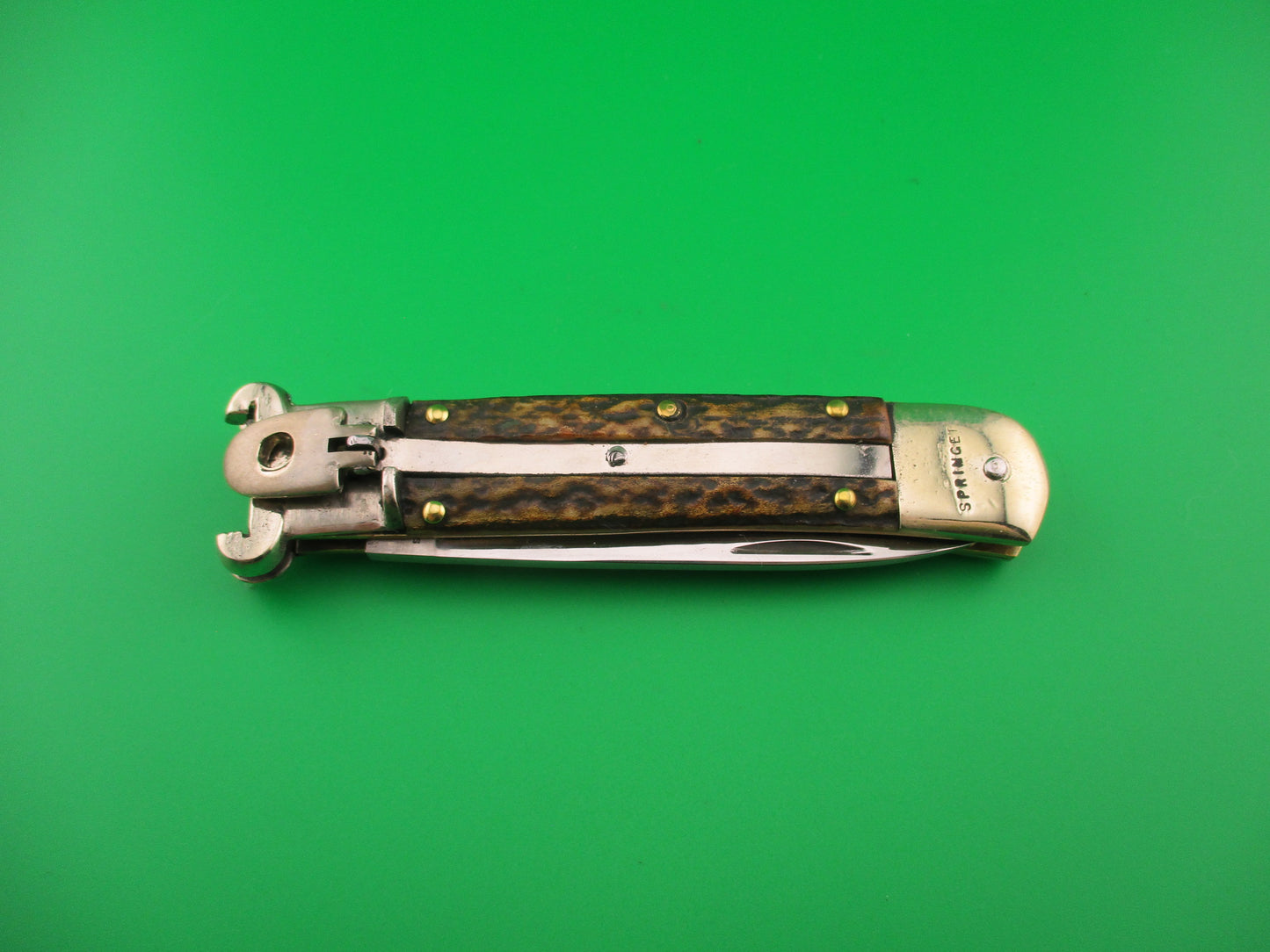 WEIDMANNS HEIL SOLINGEN GERMANY 11cm German Lever Shell Puller Stag Johnny Cade