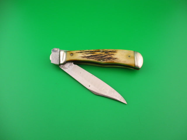 JAEGER BROS MARINETTE, WIS Stag Vintage Automatic knife Aerial Knife Co