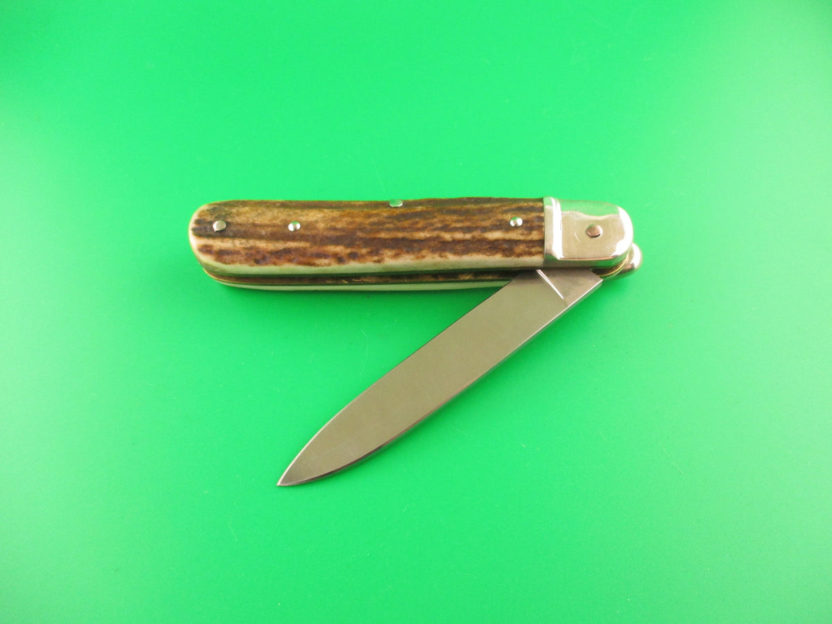 Rostfrei 20cm Italian Birds head Coffee & Cream lockback automatic knife