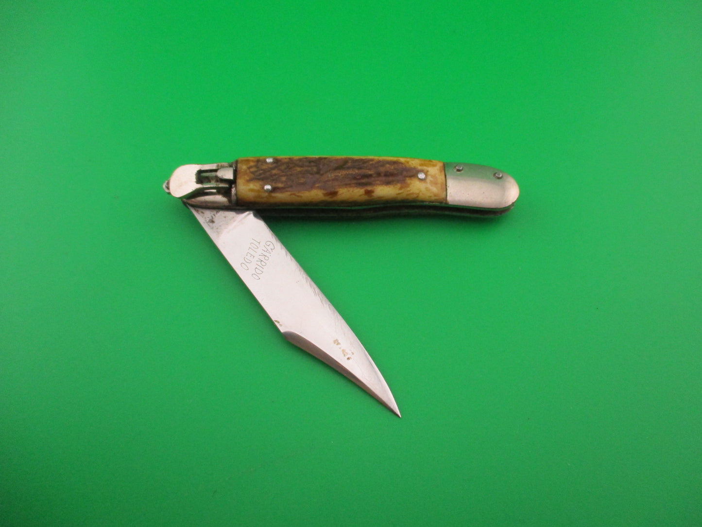 Garrido Toledo 15cm Spanish Stag Lever vintage Souvenir automatic knife