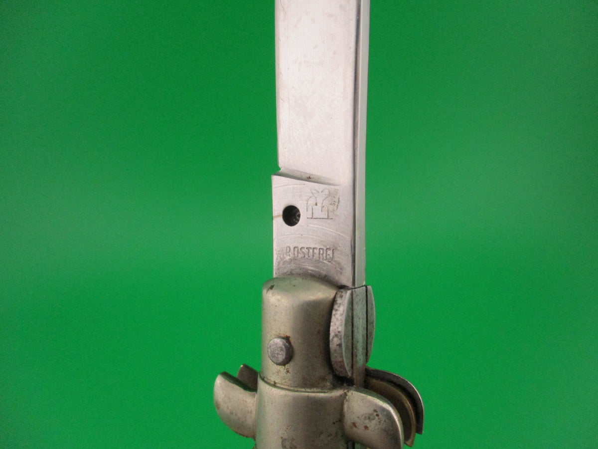 Kissing Crane ROSTFREI 20cm Italian Humpback Stag 1960s automatic knife