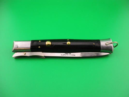 Rizzuto Estileto Milano 28cm Japanese Batwing Swing guard Black vintage automatic knife