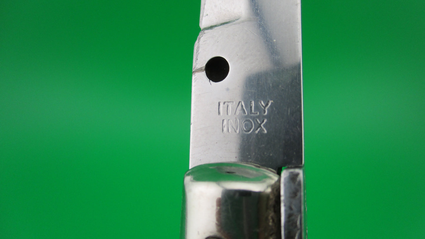 ITALY INOX 22cm Stiletto Imitation Stag Bayonet blade automatic knife