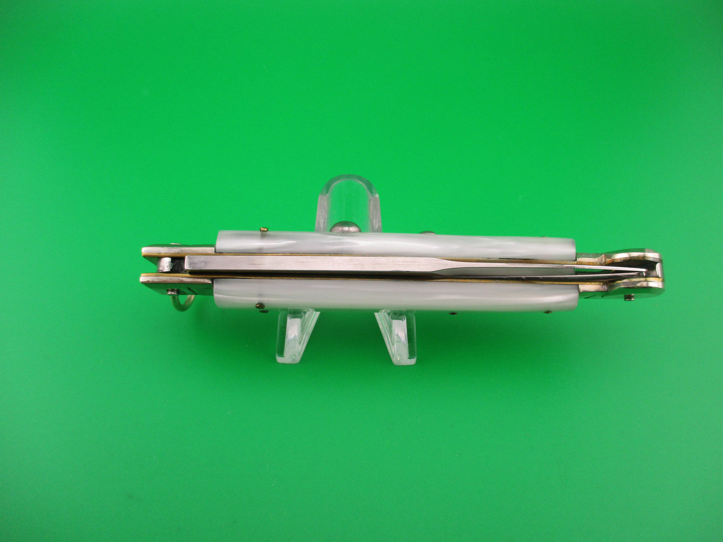 AGA CAMPOLIN ITALY 23cm Sicilian Pearlex ring pull automatic knife