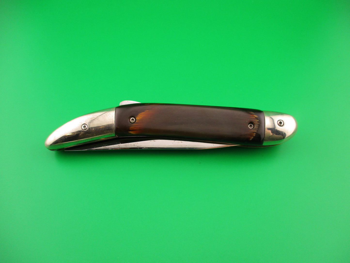 D. Hutson Custom 10 inch Oval button Texas Toothpick Humpback automatic knife