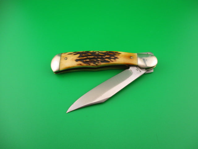 JAEGER BROS MARINETTE, WIS Stag Vintage Automatic knife Aerial Knife Co