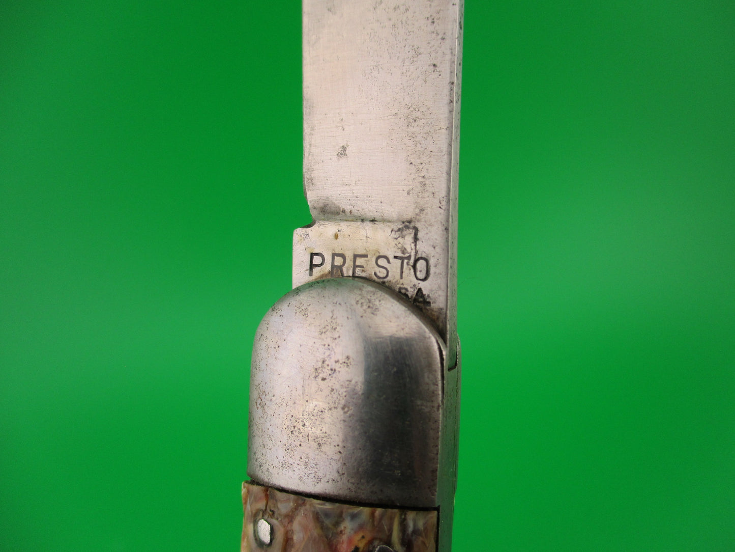 PRESTO Scout Brain Wormgroove model 1000 Vintage 1940s automatic knife