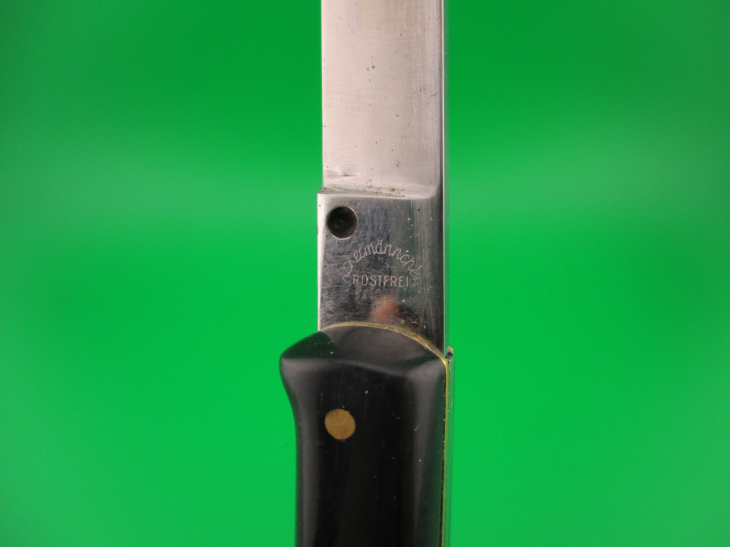 Ackermannchen ROSTFREI 21cm Italian Rectangle button lockback automatic knife