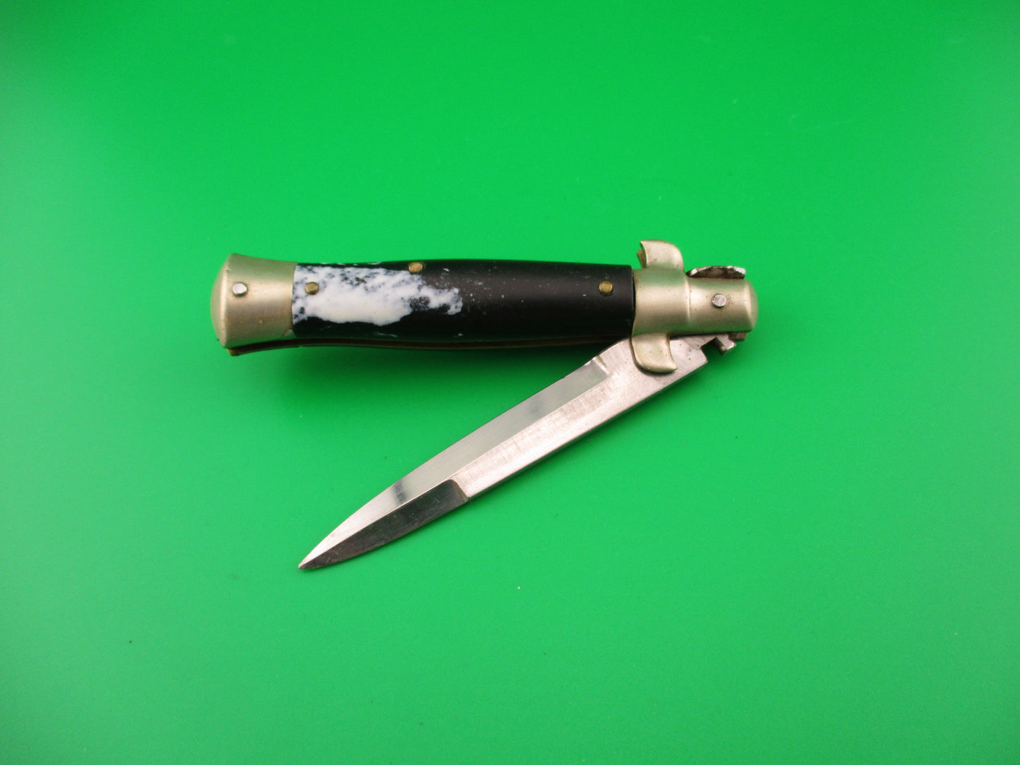 STAINLESS STEEL 17cm Japanese Picklock Bayonet blade vintage 1960s automatic knife