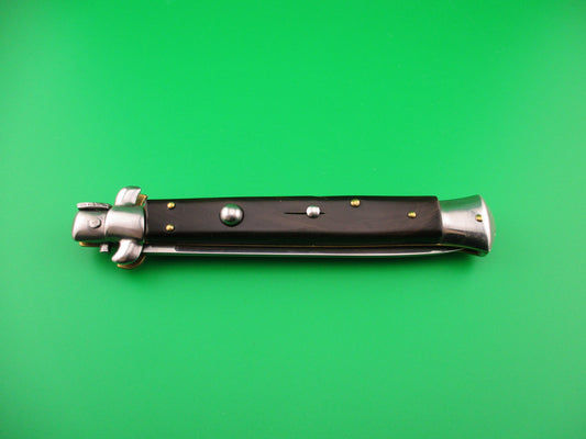 MADE ITALY 28cm Italian Swivel bolster horn vintage 1980s automatic knife