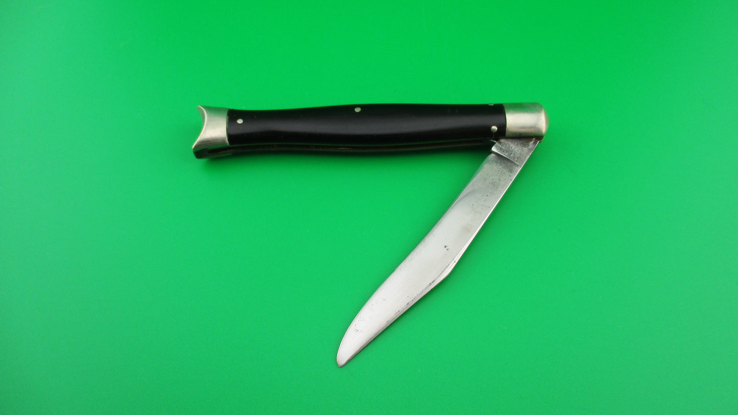 Schrade Cut Co Fishtail Black Vintage 1940s Switchblade knife
