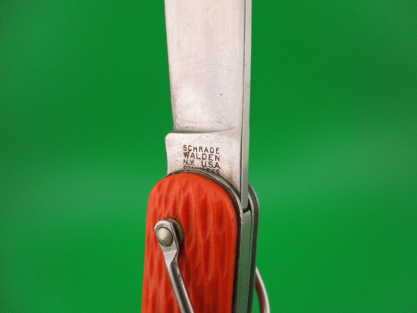 Schrade Walden vintage MC1 Orange military paratrooper switchblade