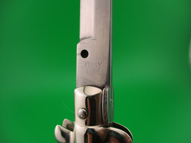 ITALY INOX 22cm Italian Swivel bolster Imitation horn automatic knife