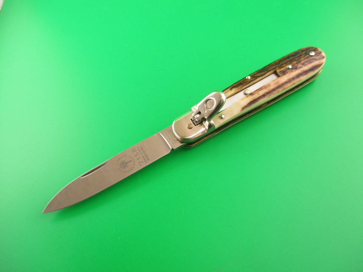 Rostfrei 20cm Italian Birds head Coffee & Cream lockback automatic knife