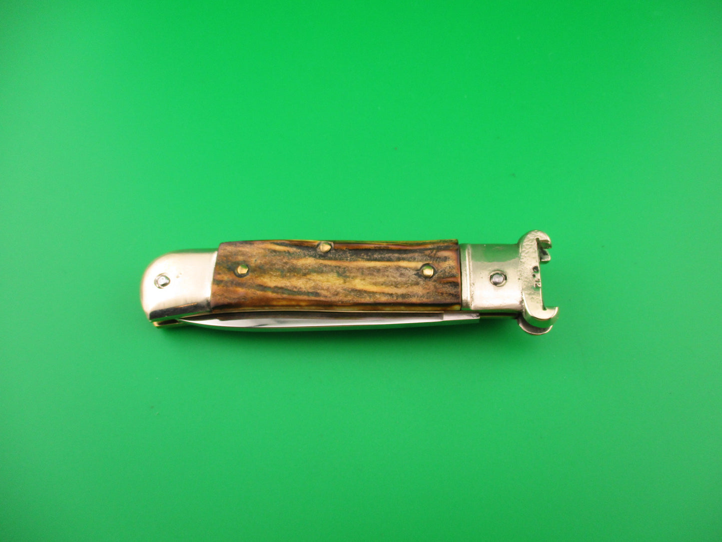 WEIDMANNS HEIL SOLINGEN GERMANY 11cm German Lever Shell Puller Stag Johnny Cade